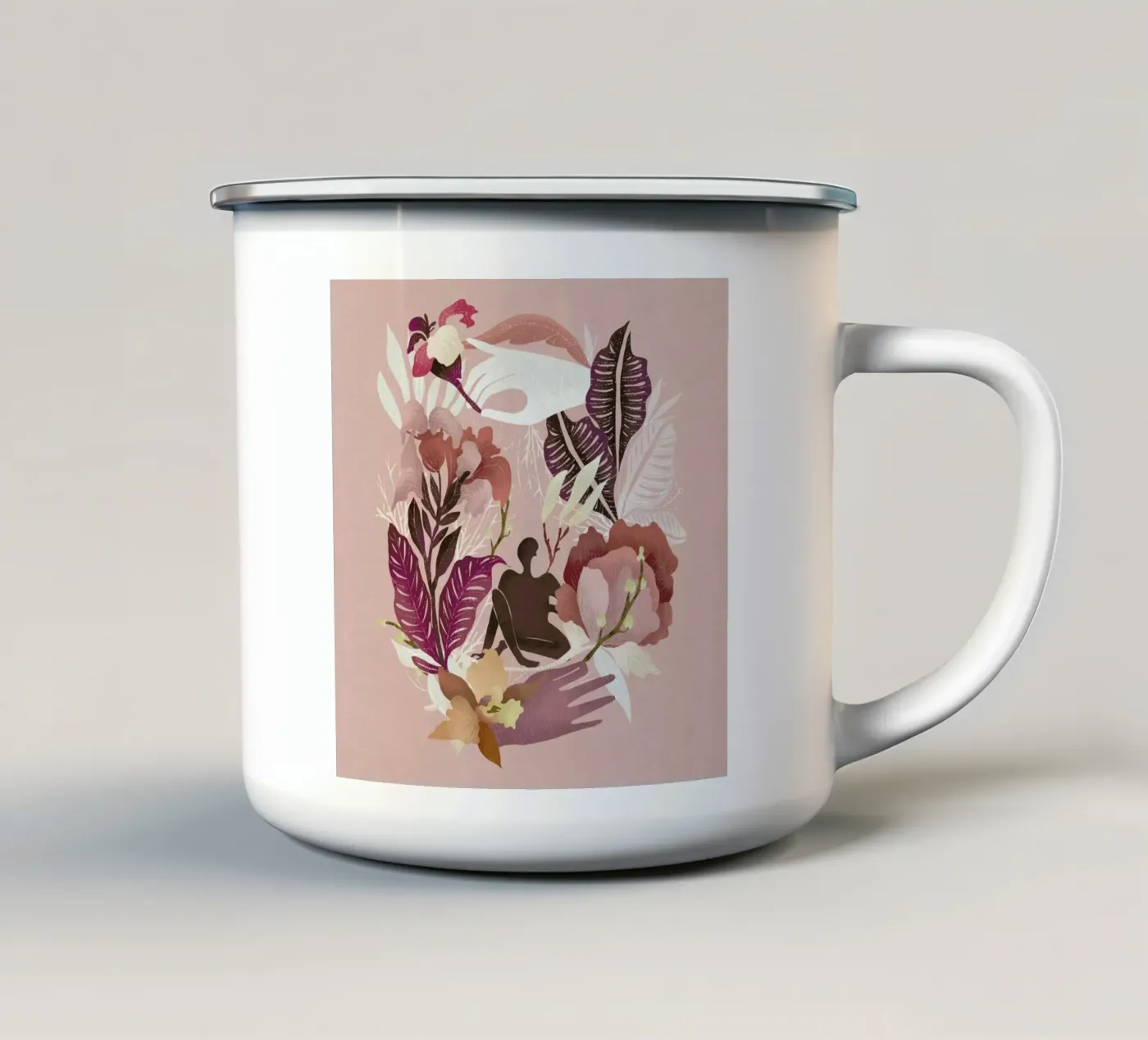Spring enamel mug by Amalia Restrepo