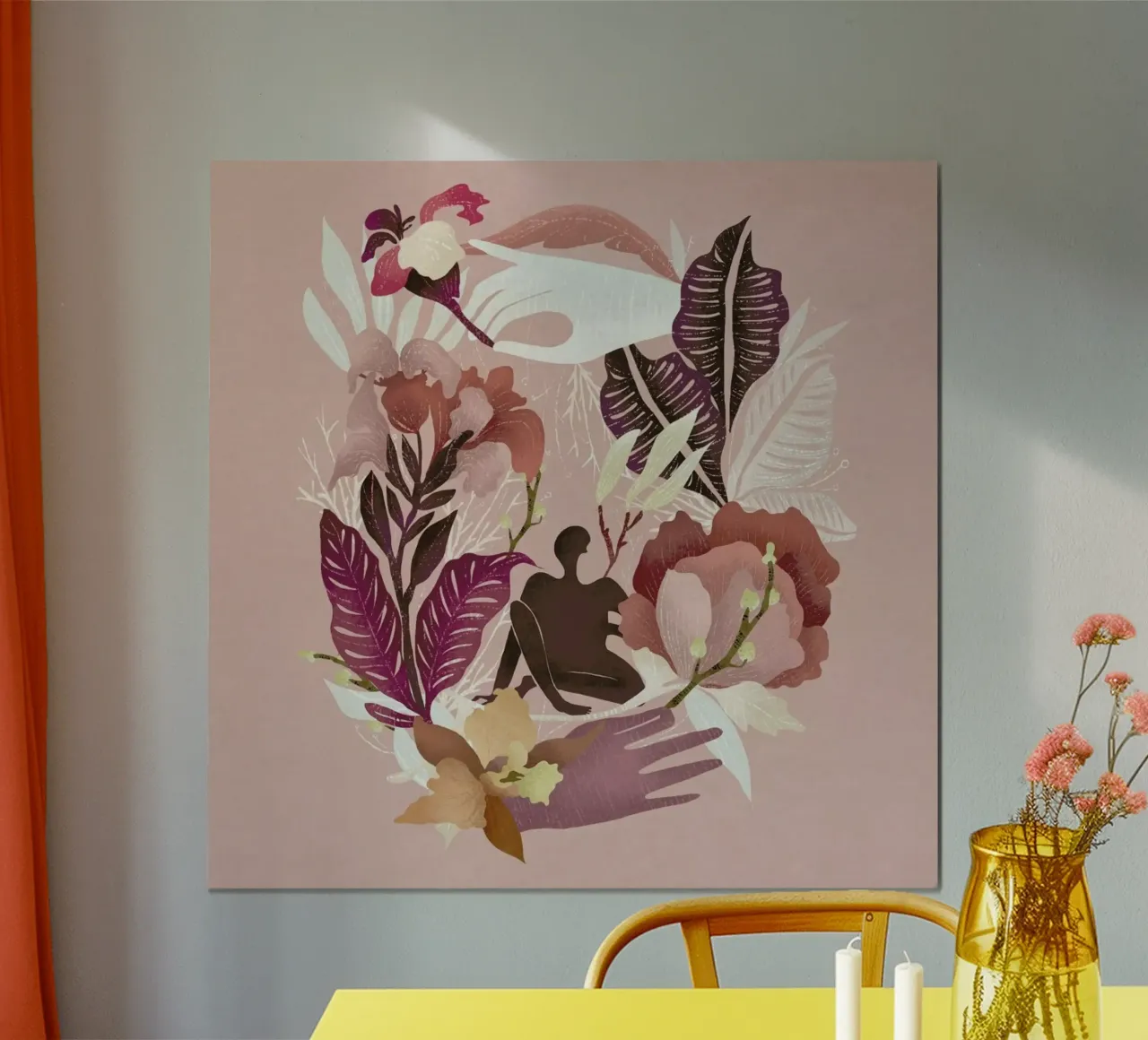Spring poster con telaio in legno da Amalia Restrepo