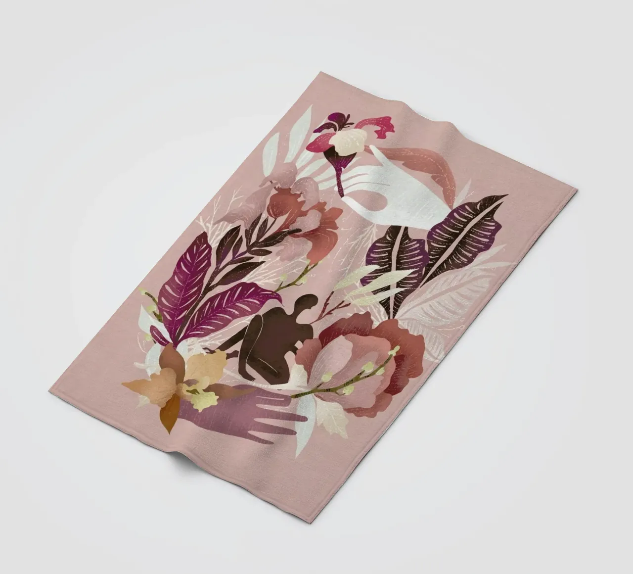 Spring fleece blanket by Amalia Restrepo