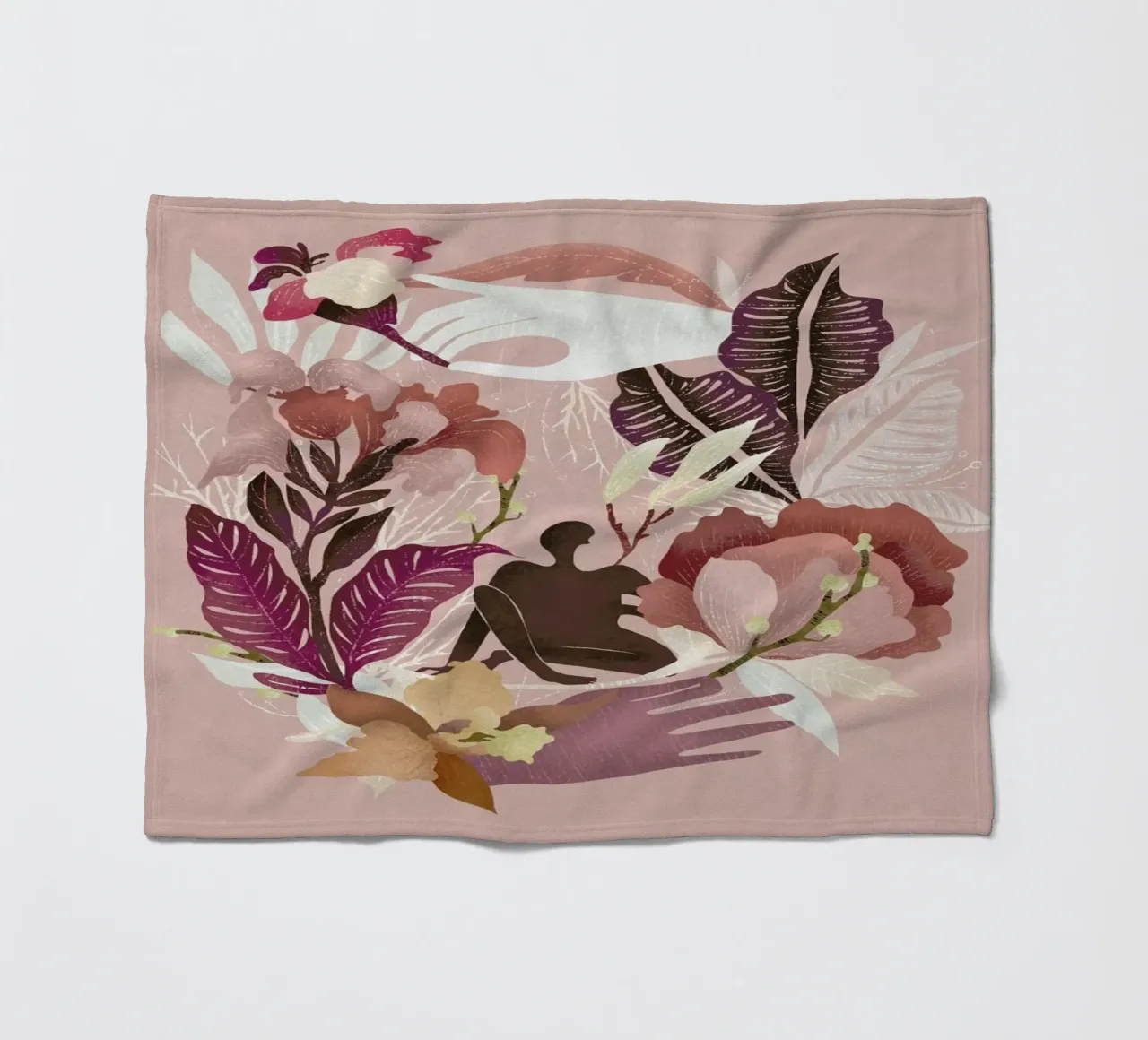 Spring fleece blanket by Amalia Restrepo