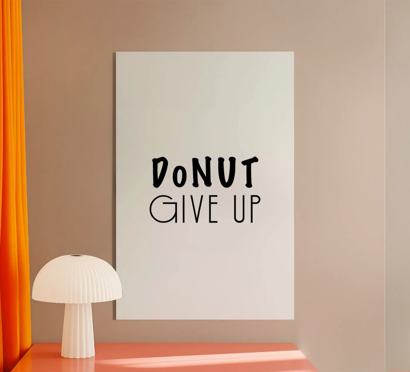 DONUT GIVE UP plexiglass da Ayleen