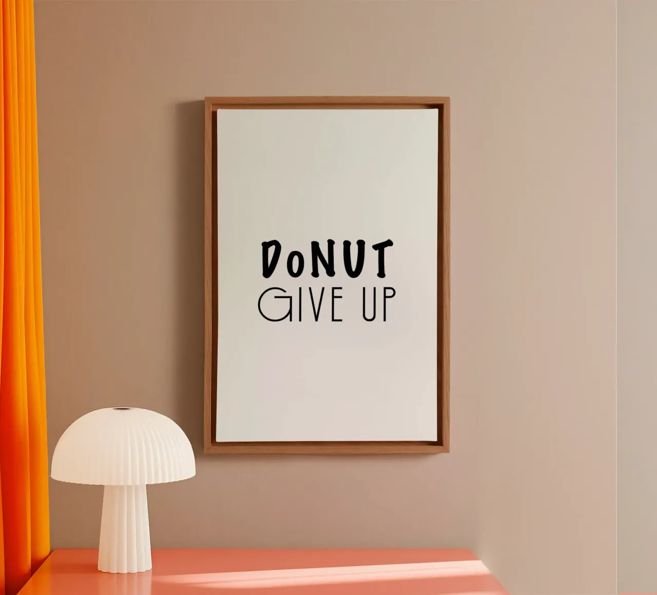 DONUT GIVE UP canvas by Ayleen