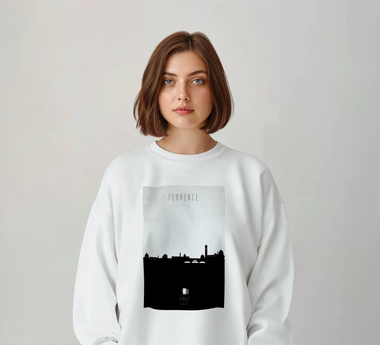 Florence Contemporary Cityscape sweatshirt by Calm The Ham