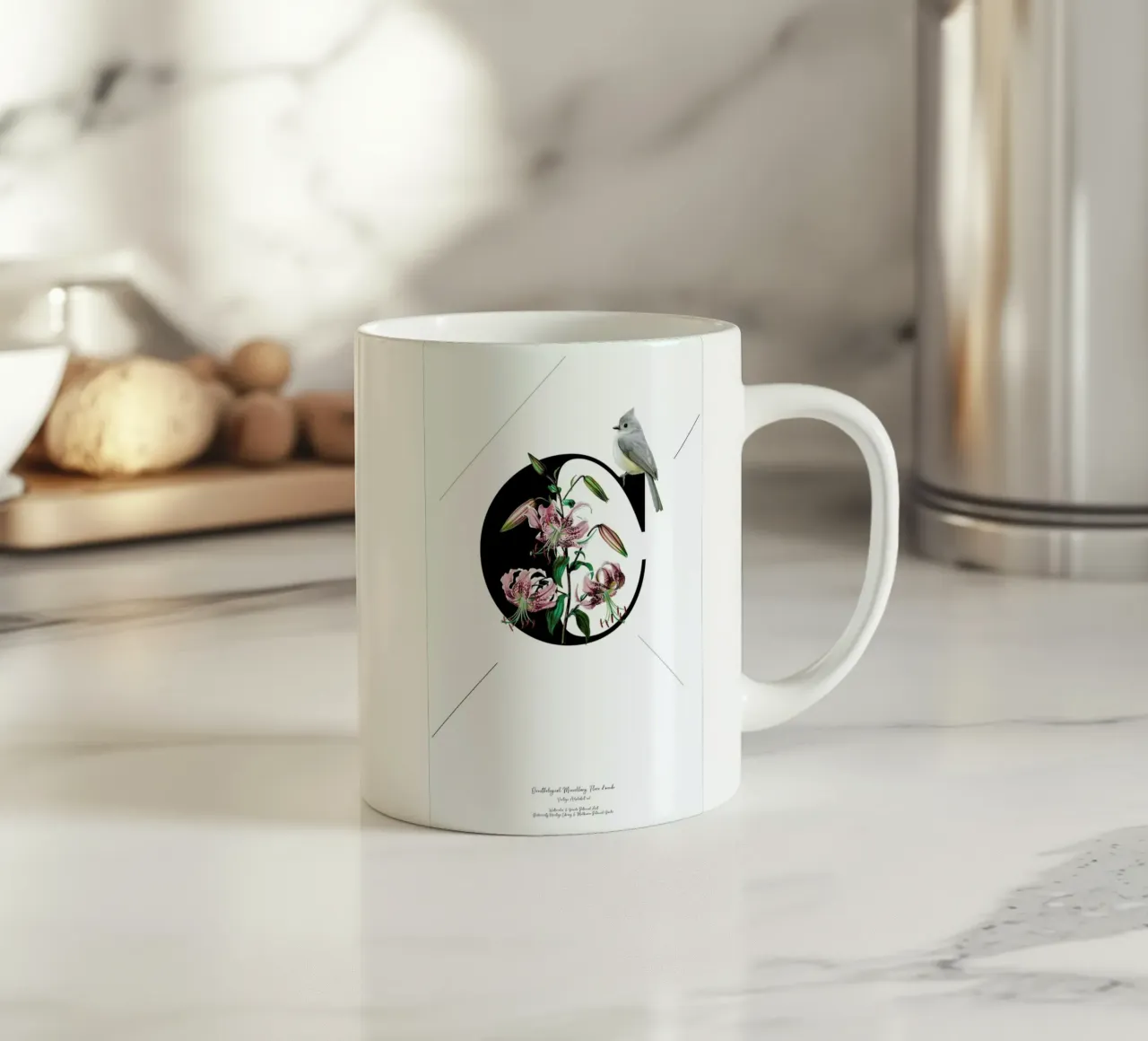 Botanical Alphabet - C tazza in ceramica da Froilein Juno