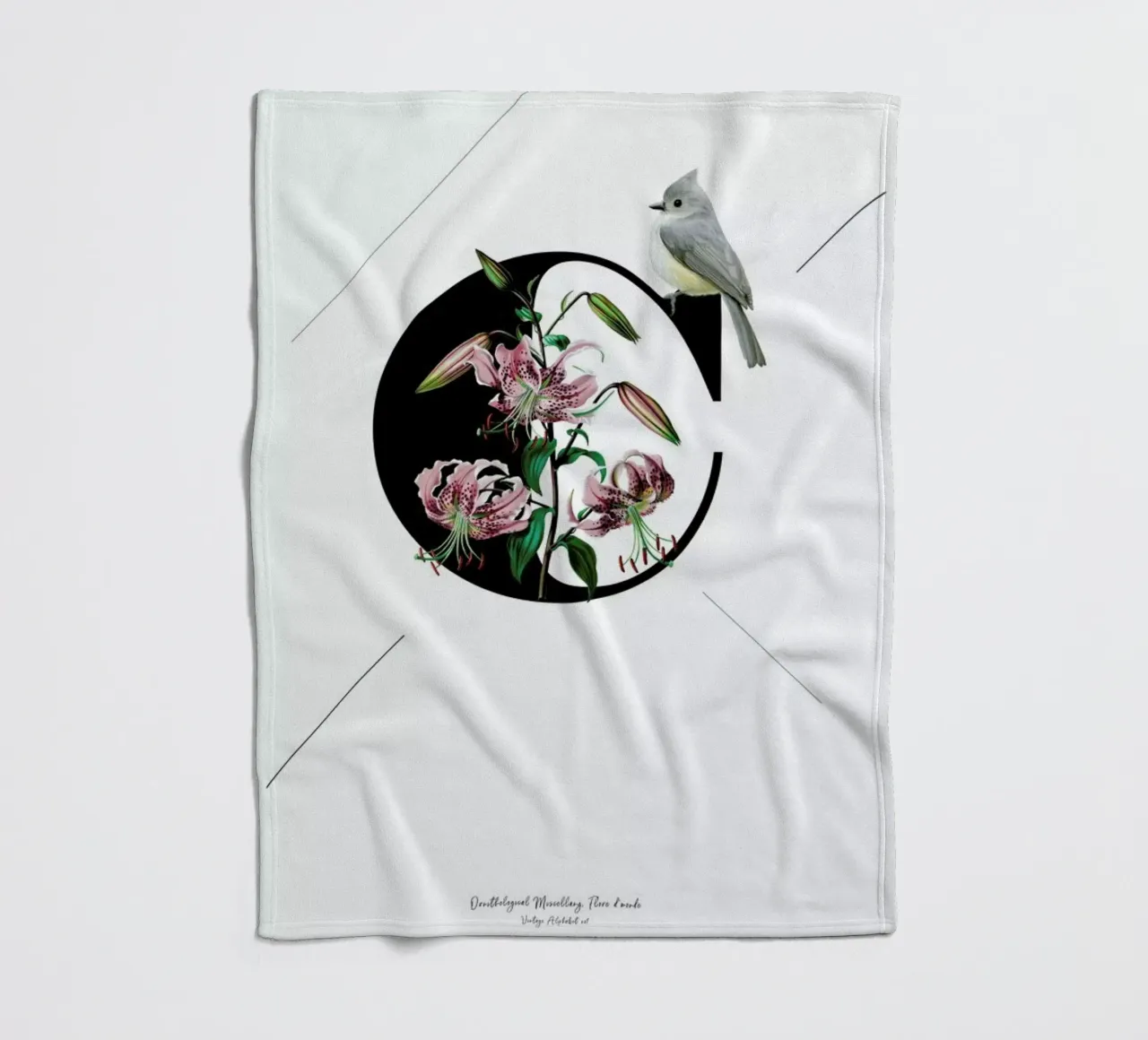 Botanical Alphabet - C coperta in pile da Froilein Juno
