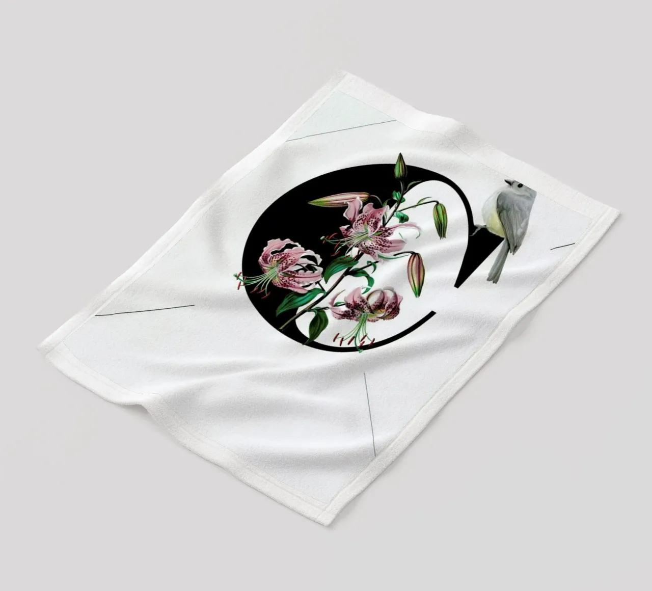 Botanical Alphabet - C coperta in pile da Froilein Juno