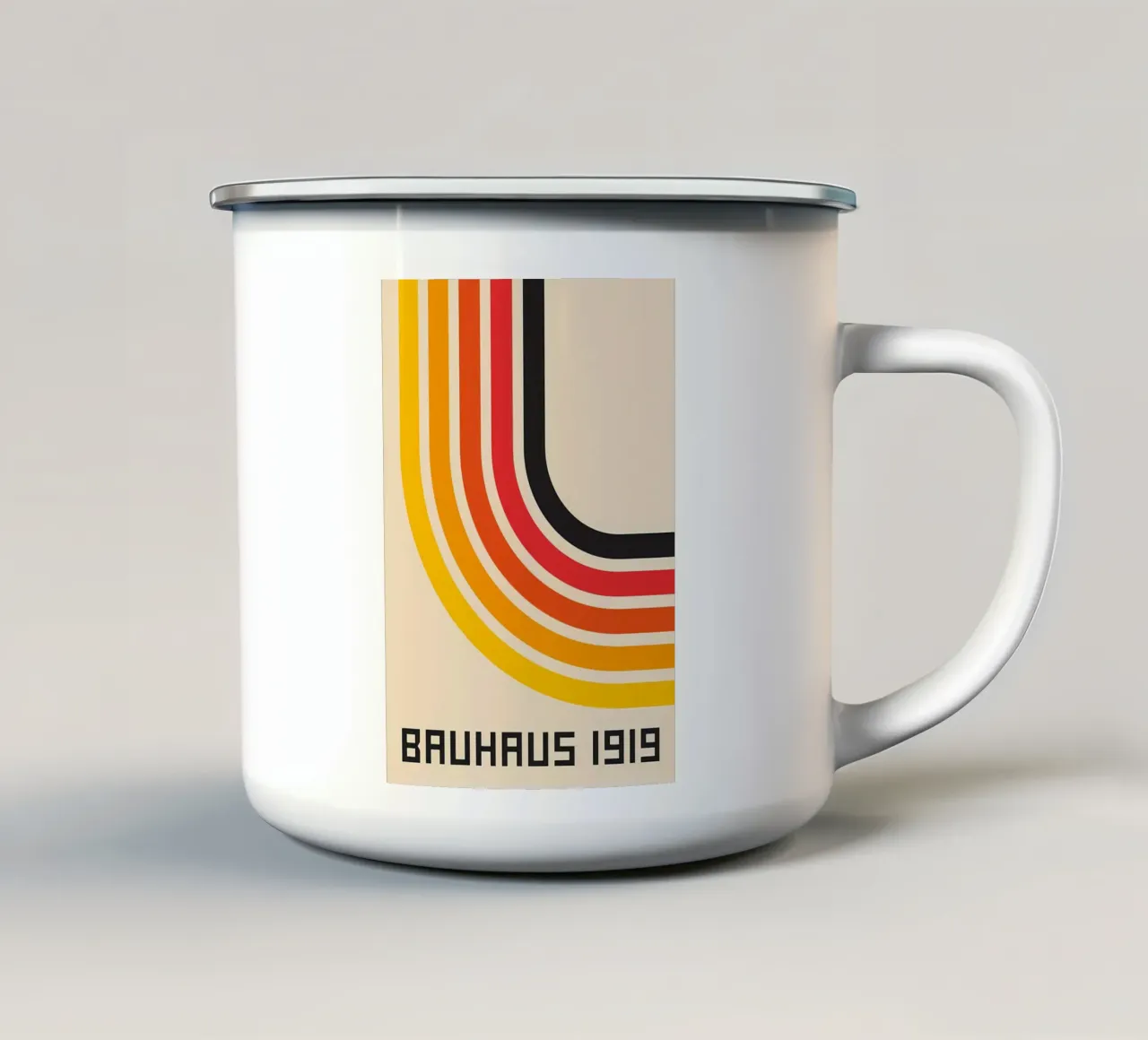 Geometria libera 1919 tazza in smalto da Karraker