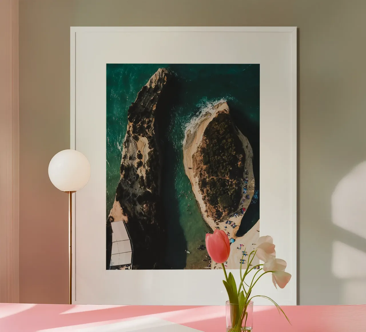 Canal d'amour poster with aluminum frame by Framative