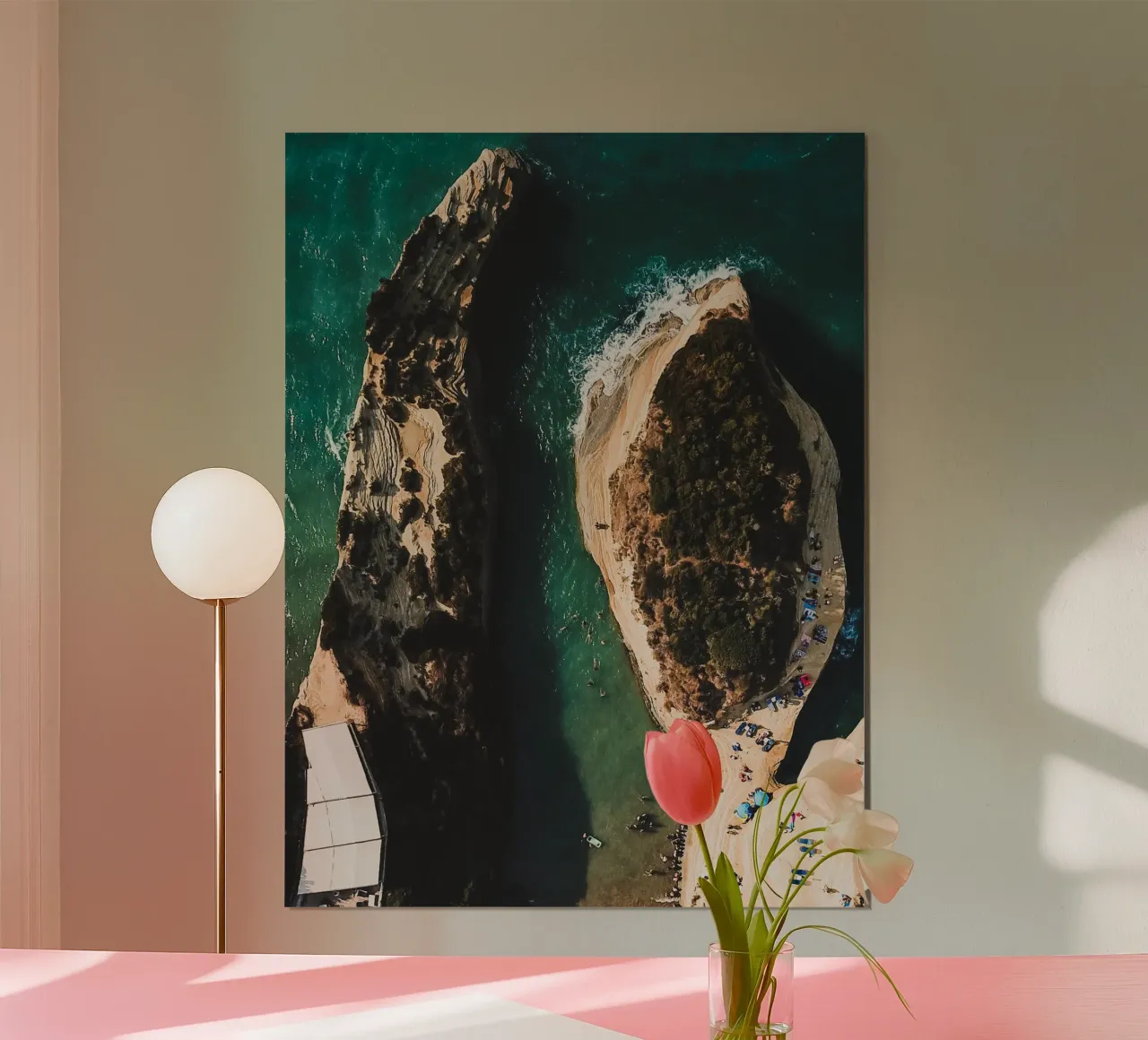 Canal d'amour poster with aluminum frame by Framative