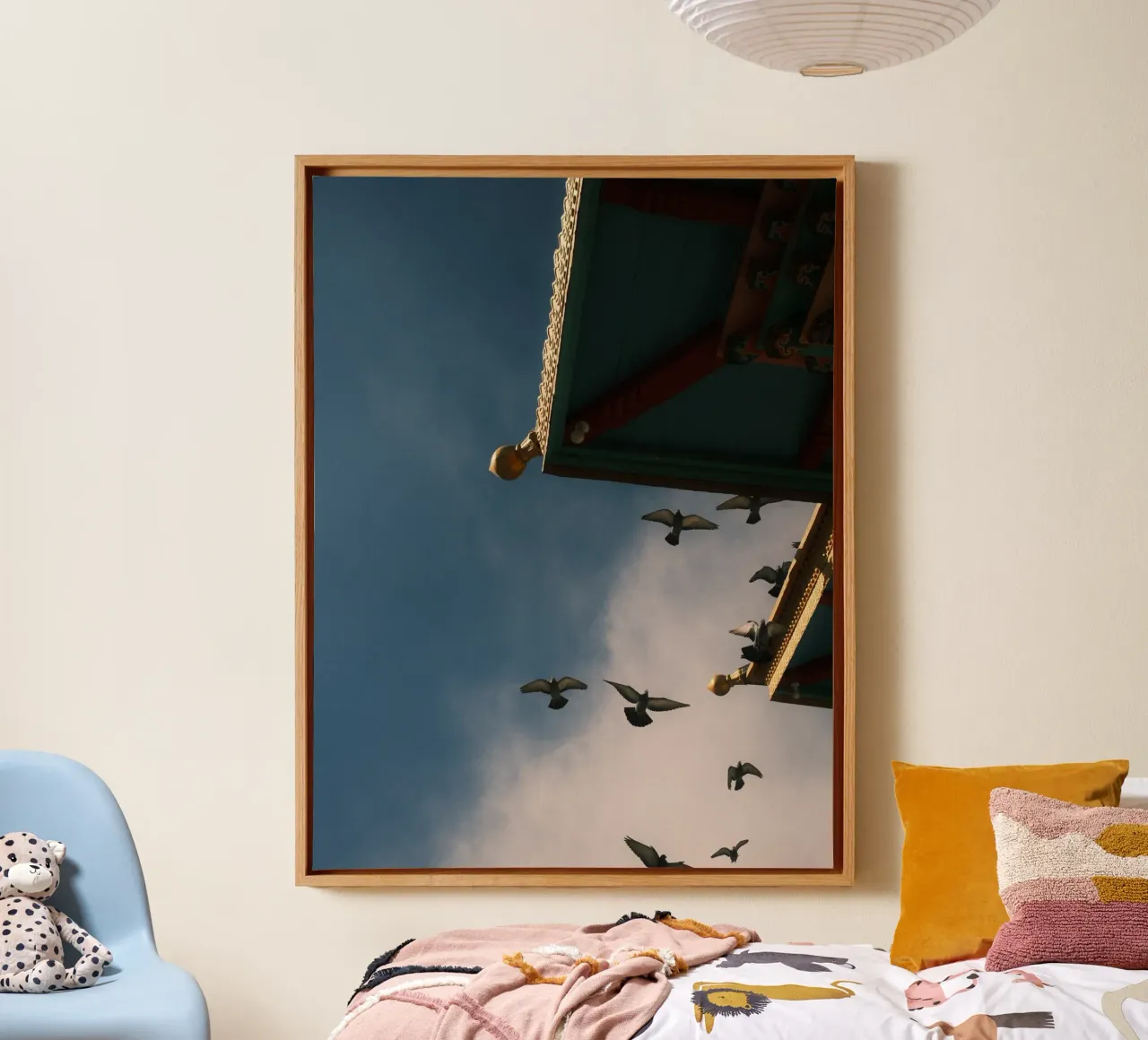 Annapurna Temple Sky canvas met Baklijst van FujiPrints