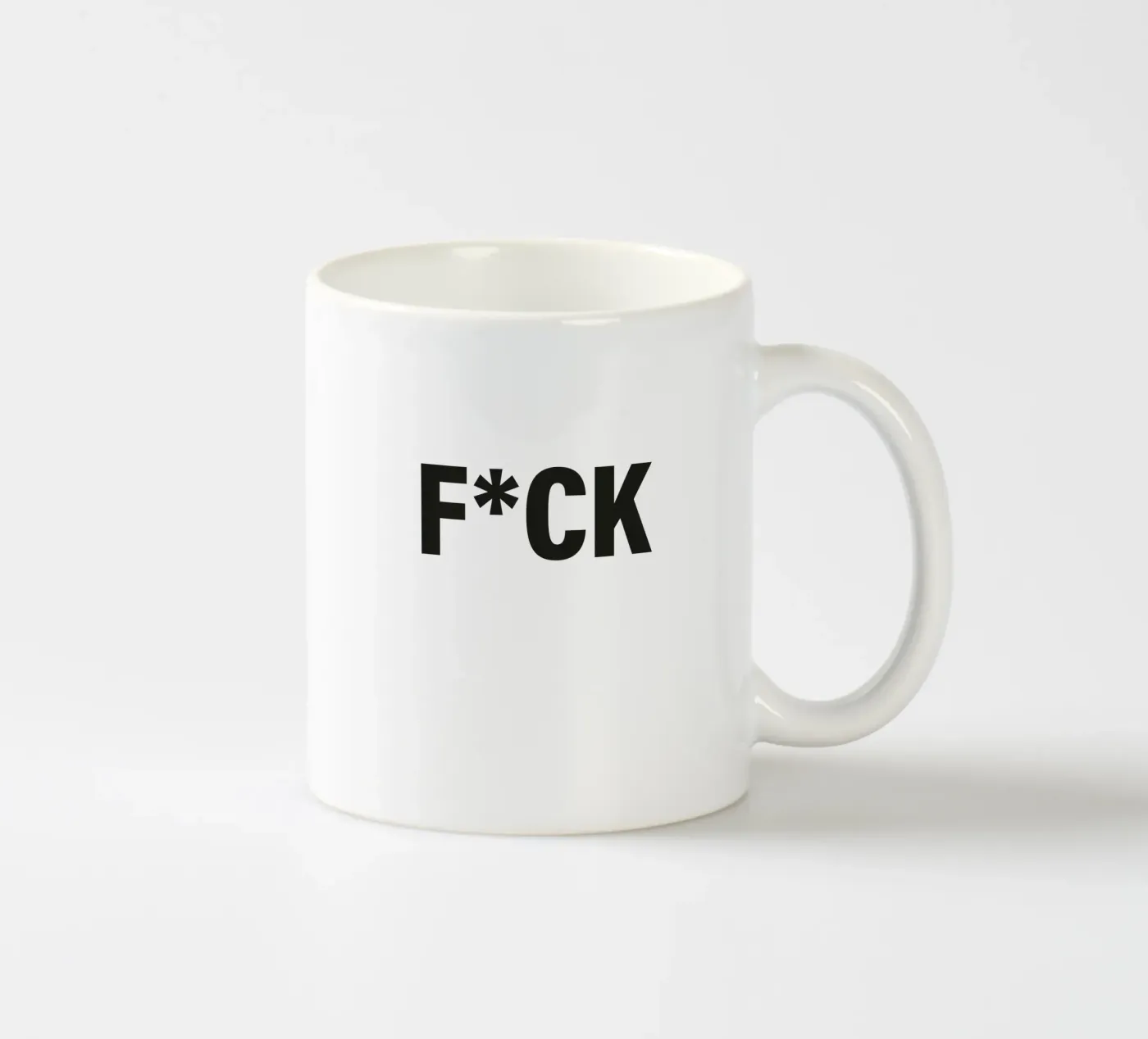 F*CK ceramic mug by Typografik