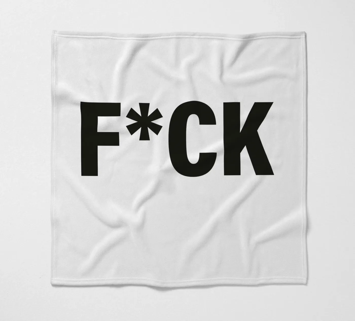 F*CK Fleecedecke von Typografik