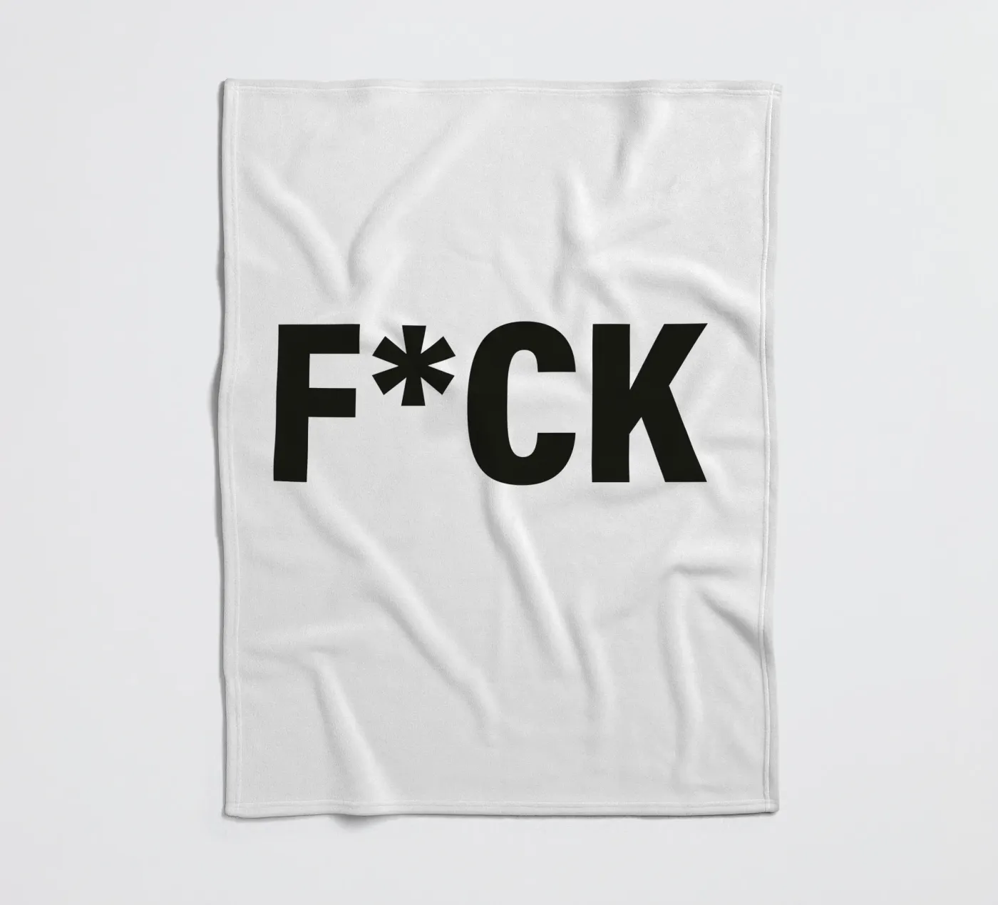 F*CK fleecedeken van Typografik