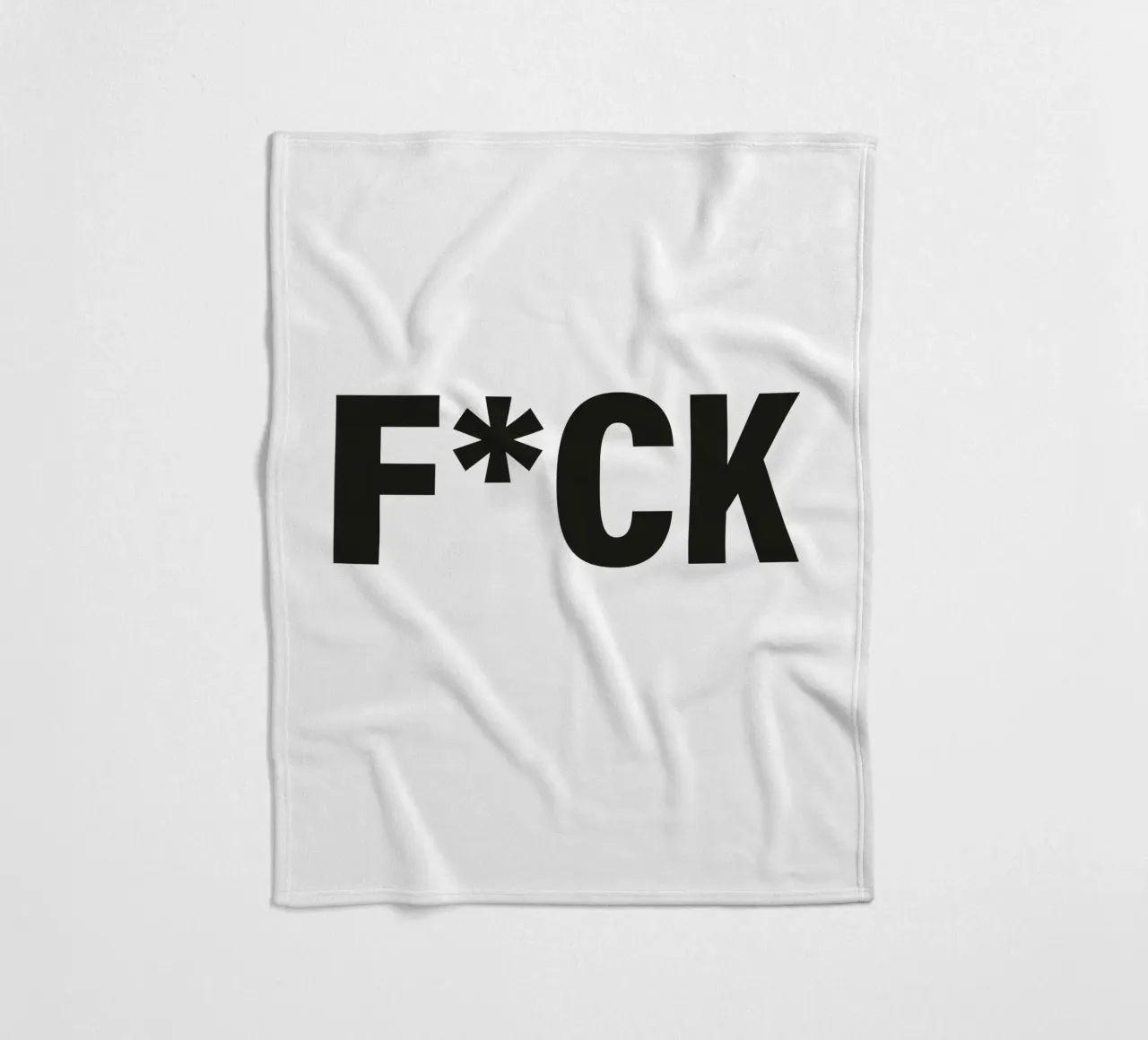 F*CK coperta in pile da Flo Klein