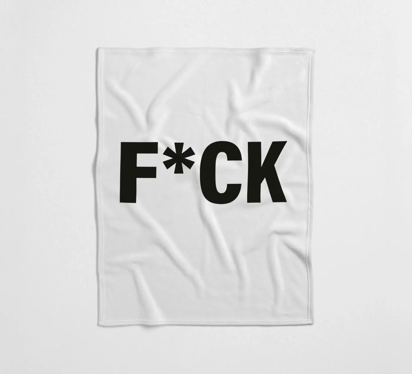 F*CK fleecedeken van Typografik