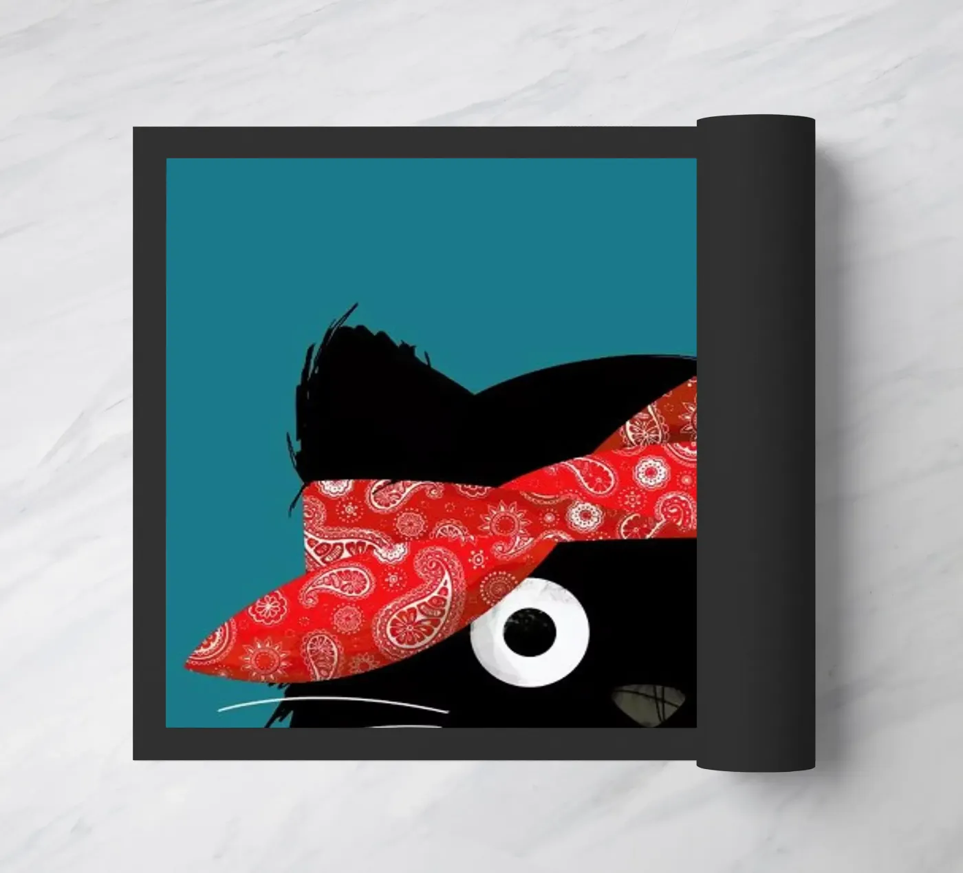 Cat - 2 Pac deurmat van Doozal