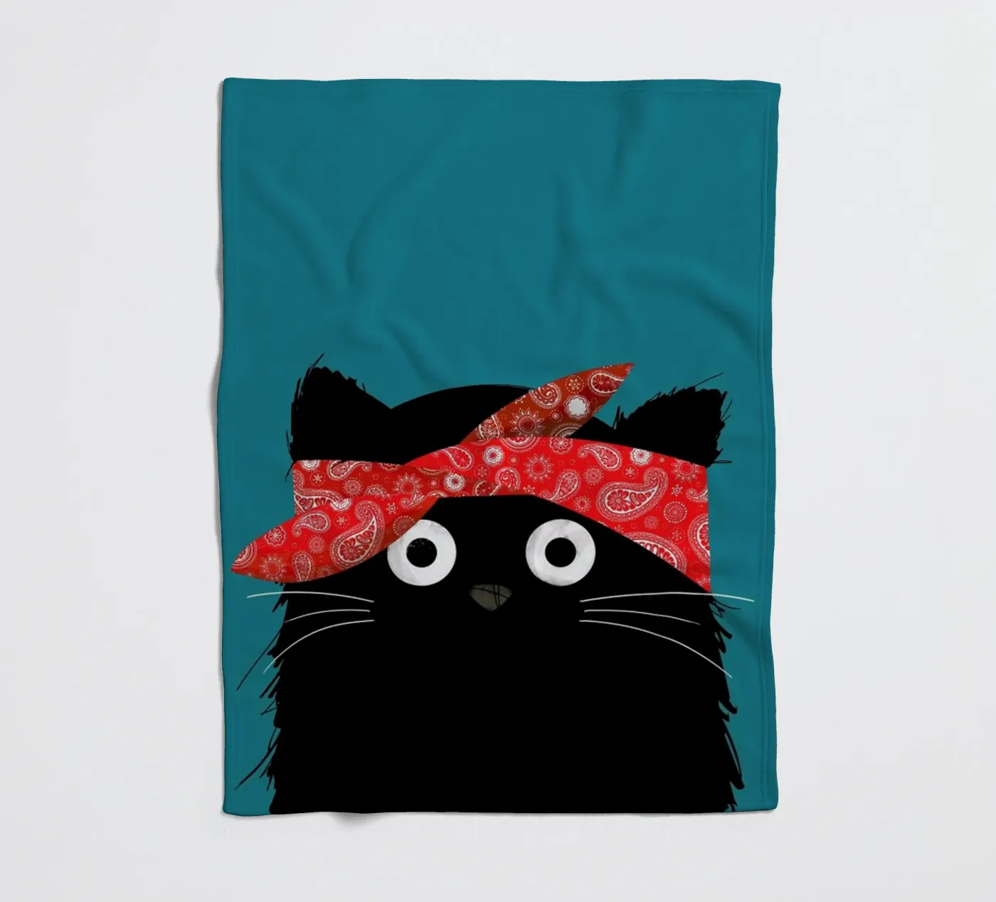 Cat - 2 Pac fleece blanket by Doozal