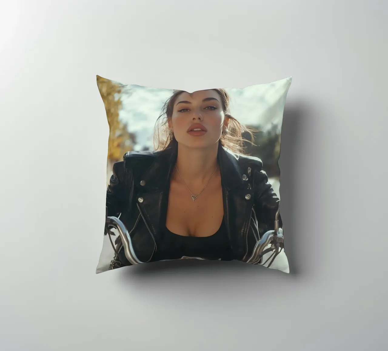 Ride Like Fire decorative cushion by Visiophia