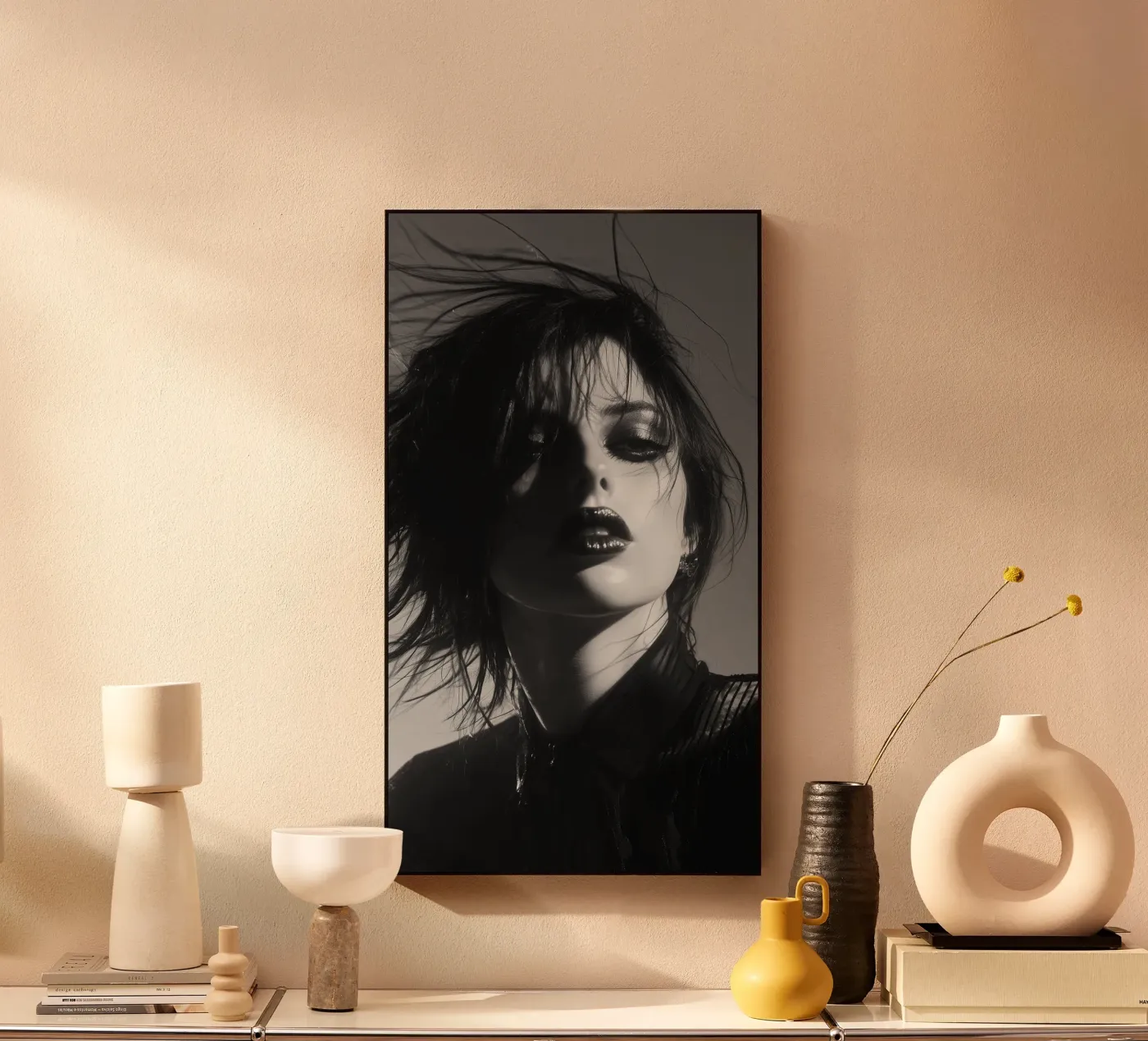 Black Velvet acryl van Visiophia