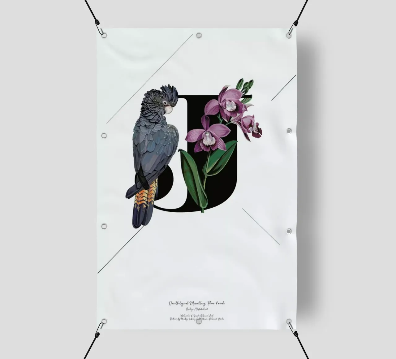 Botanical Alphabet - J telo in pvc da Froilein Juno
