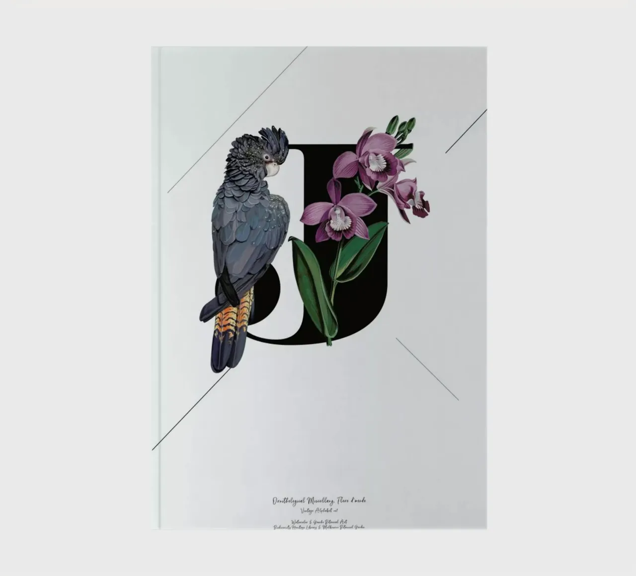 Botanical Alphabet - J notebook by Froilein Juno