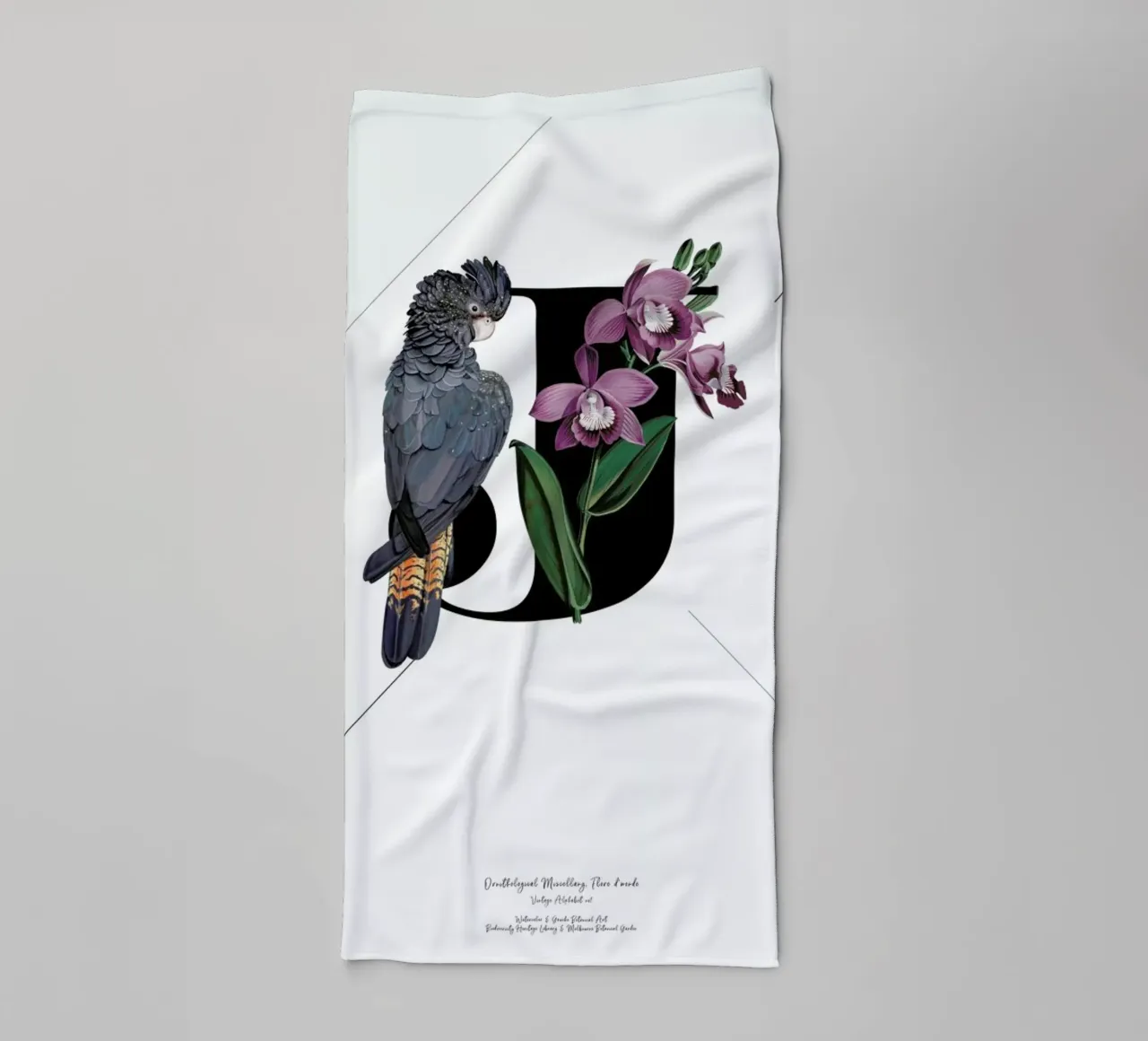 Botanical Alphabet - J asciugamano da bagno da Froilein Juno