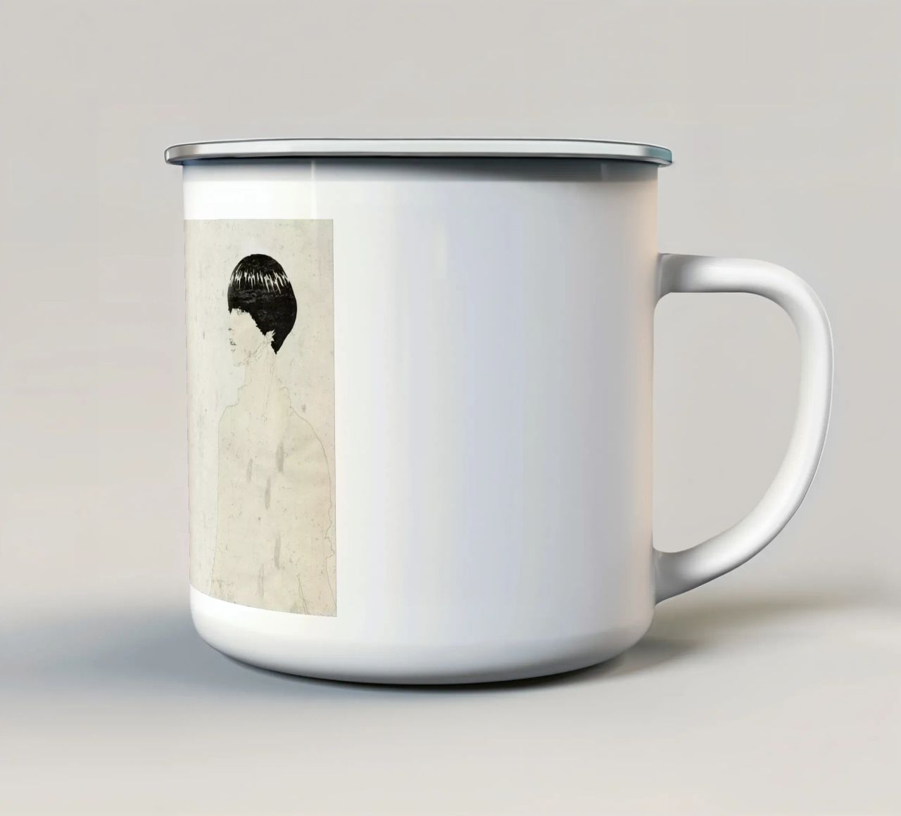 [ha zlˌnʊs] tazza in smalto da Julia Danckwerth