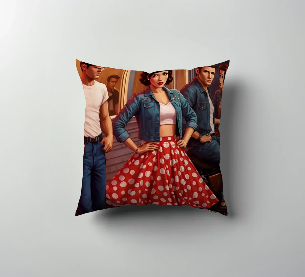 Diner Dreams decorative cushion by Visiophia