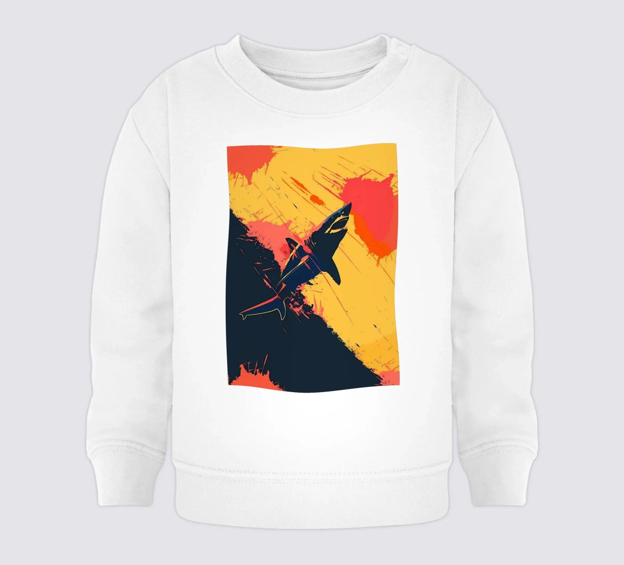 Moderno Retro Sharkr felpa neonato da Caeson