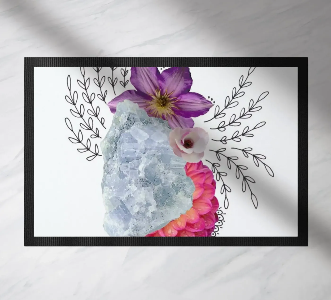 Quartz Collage doormat by Miles of Light