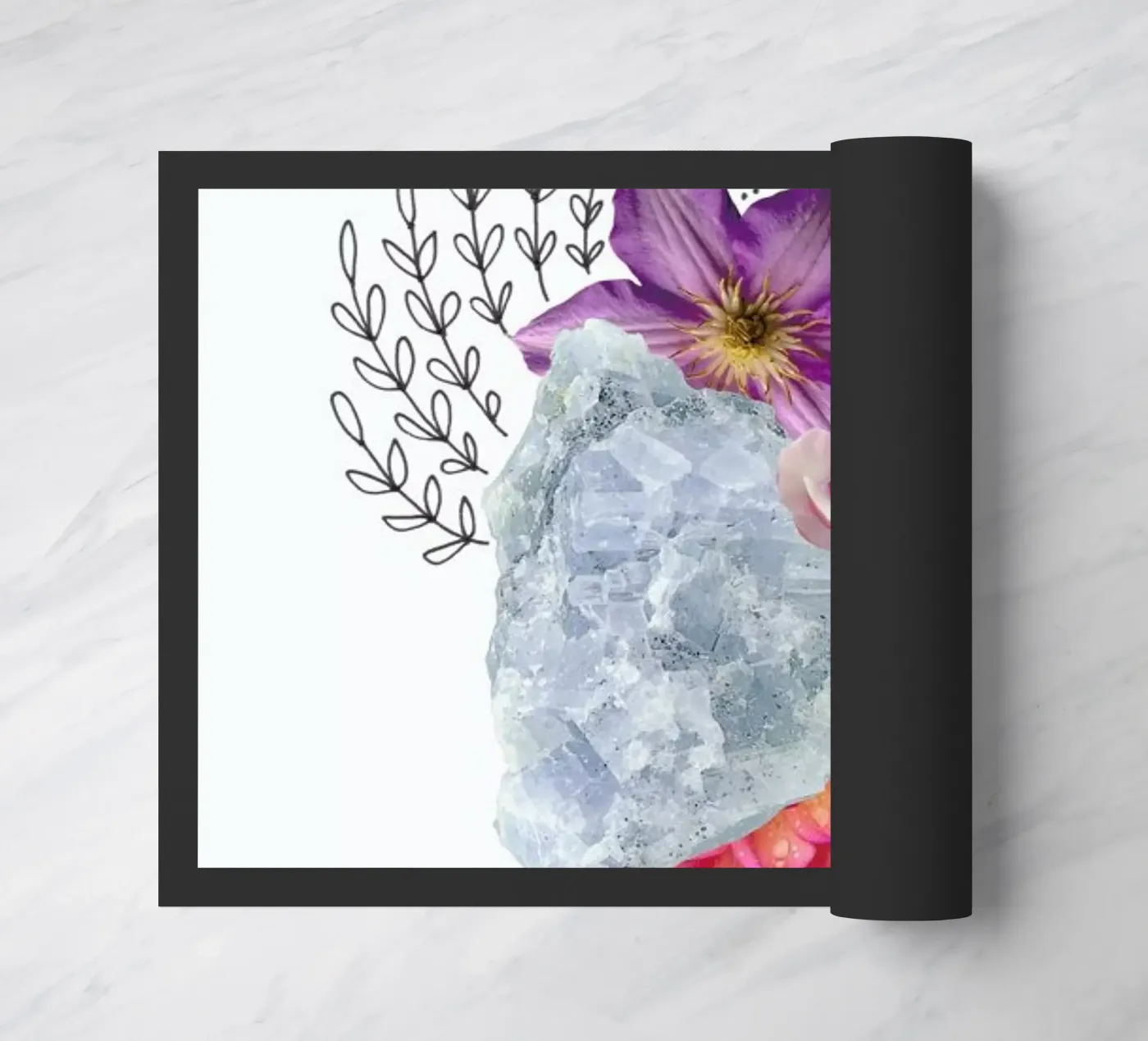 Quartz Collage doormat by Miles of Light