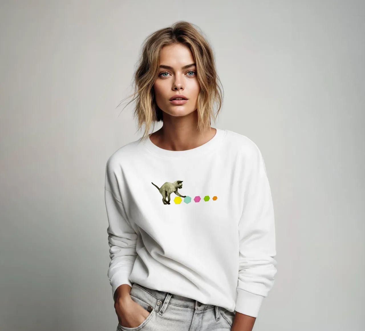 Gatto felpa da Cassia Beck Collage