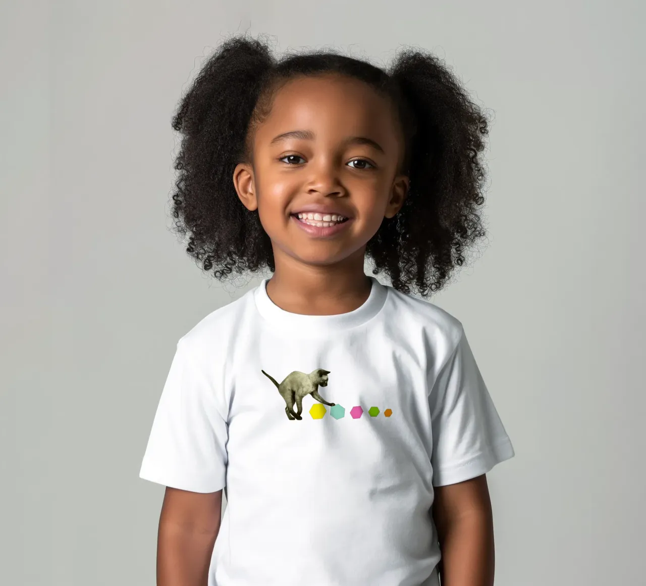 Kitty Cat t-shirt bambini da Cassia Beck Collage