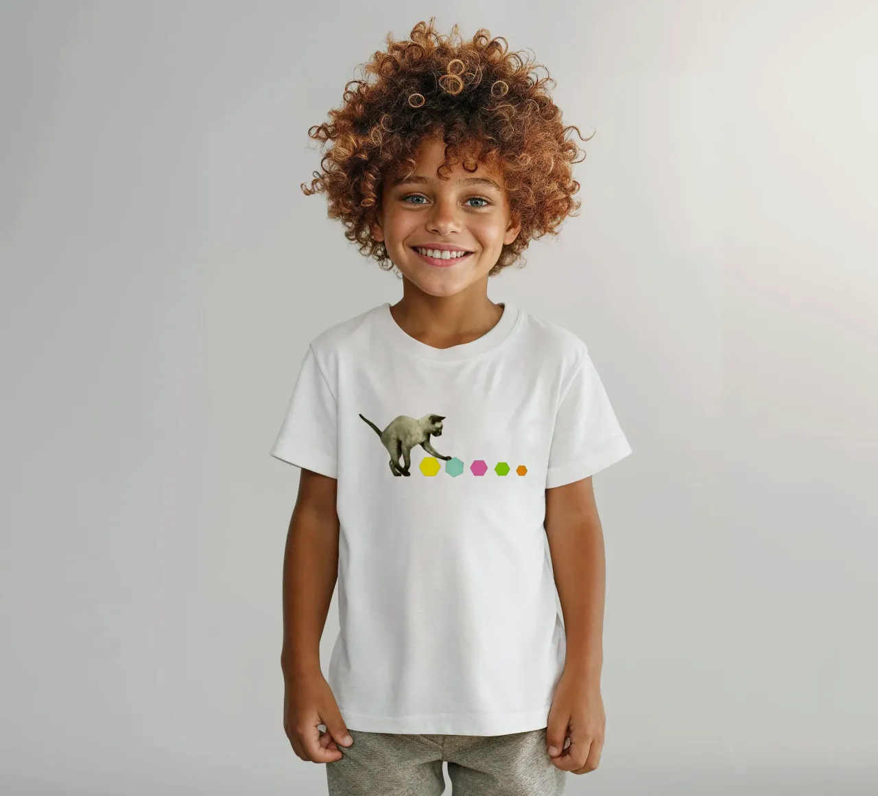 Kitty Cat t-shirt bambini da Cassia Beck Collage