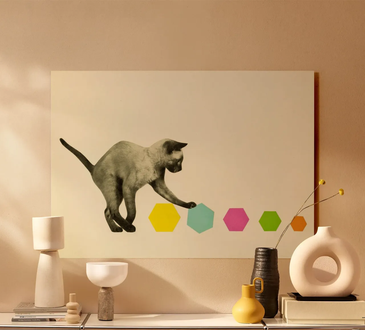 Gatto plexiglass da Cassia Beck Collage