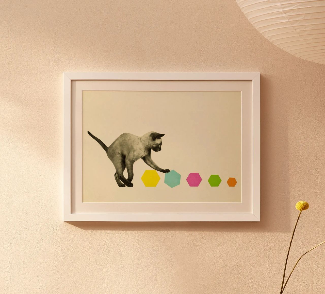 Kitty Cat poster by Cassia Beck Collage