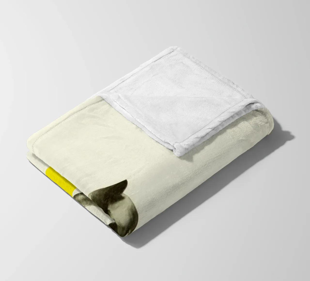 Miezekatze Fleecedecke von Cassia Beck Collage