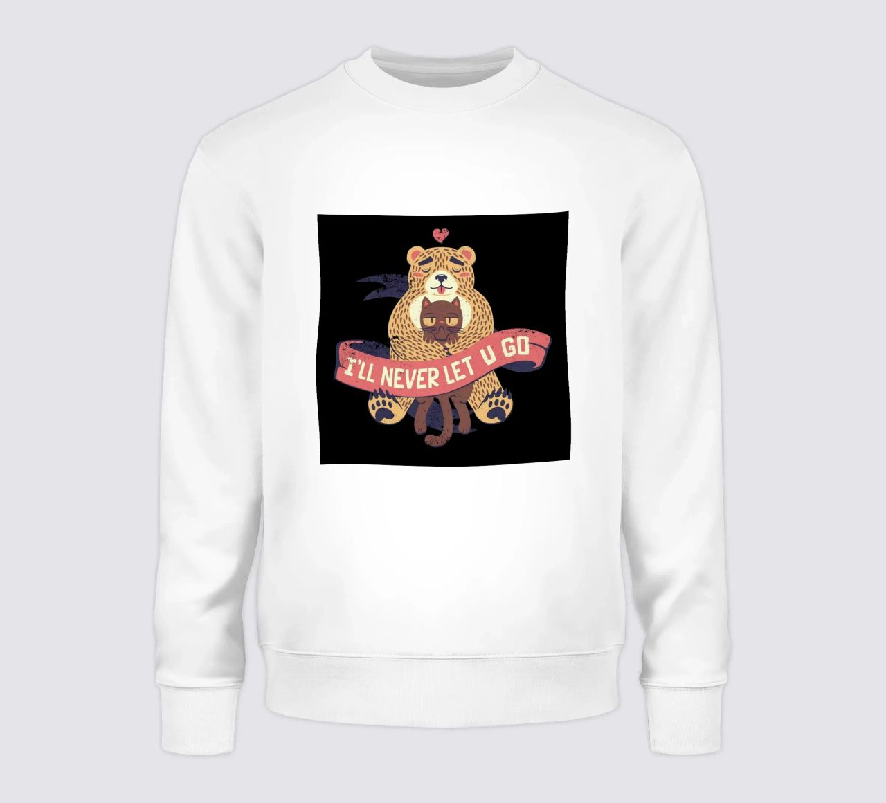I'll Never Let You Go Bear Love Cat sudadera de Tobe Fonseca