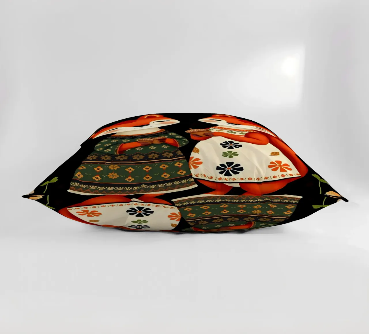 SQUIRREL FAMILY decorative cushion by COLLEEN CRAFTS