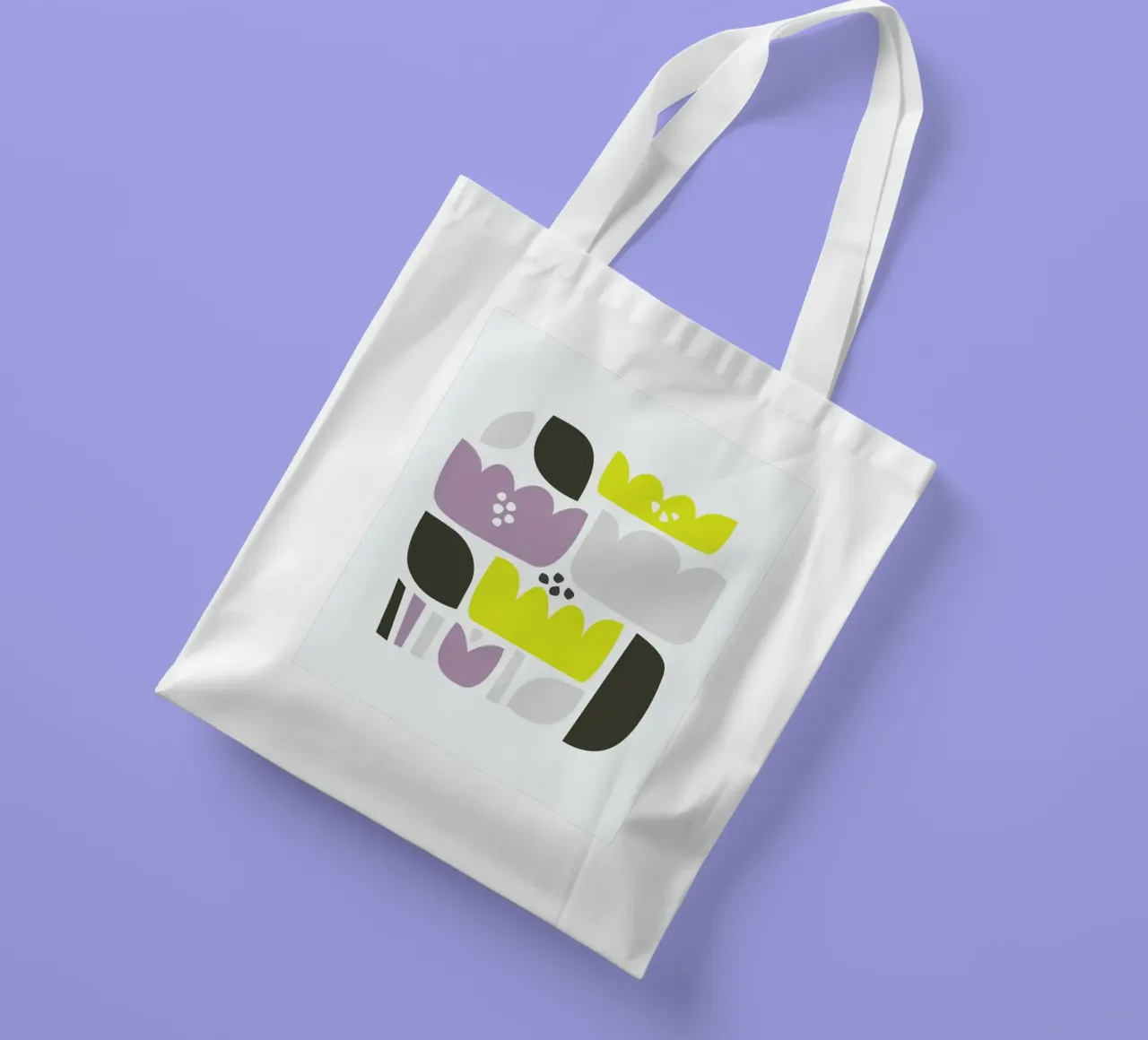 Flower Fields borsa in juta da A Nordic Girl
