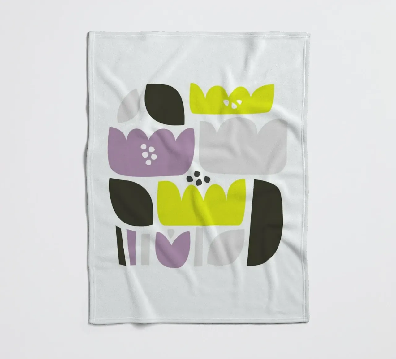 Flower Fields Fleecedecke von A Nordic Girl