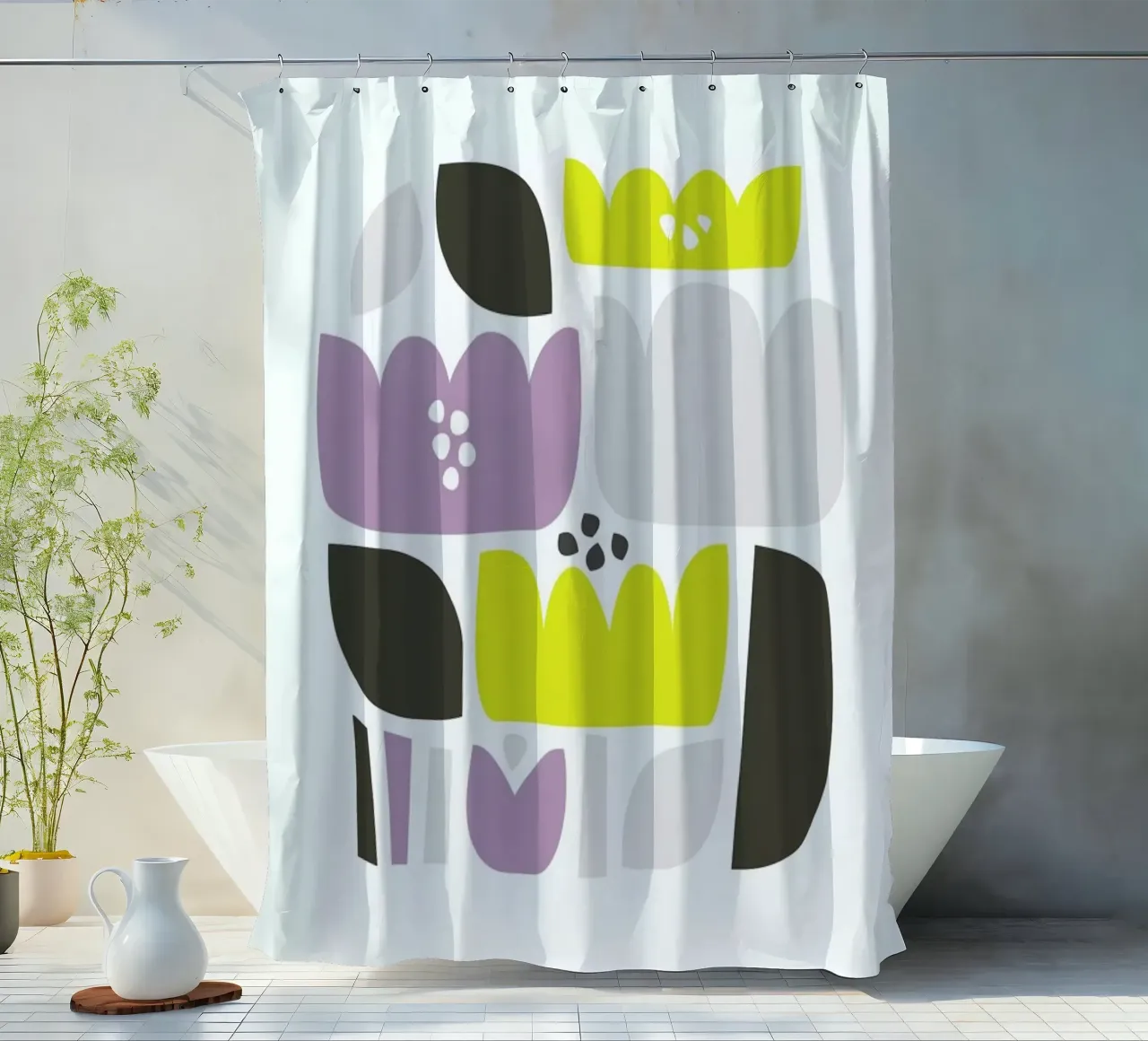 Flower Fields tenda da doccia da A Nordic Girl