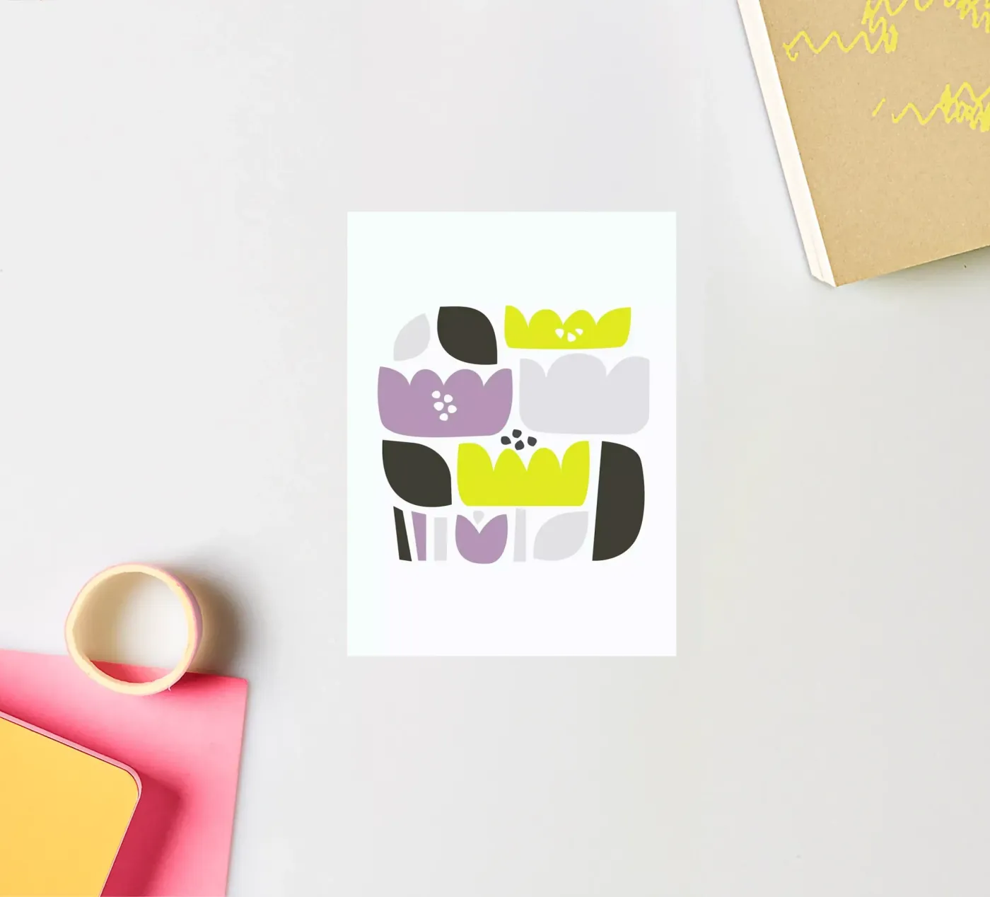 Flower Fields sticker van A Nordic Girl