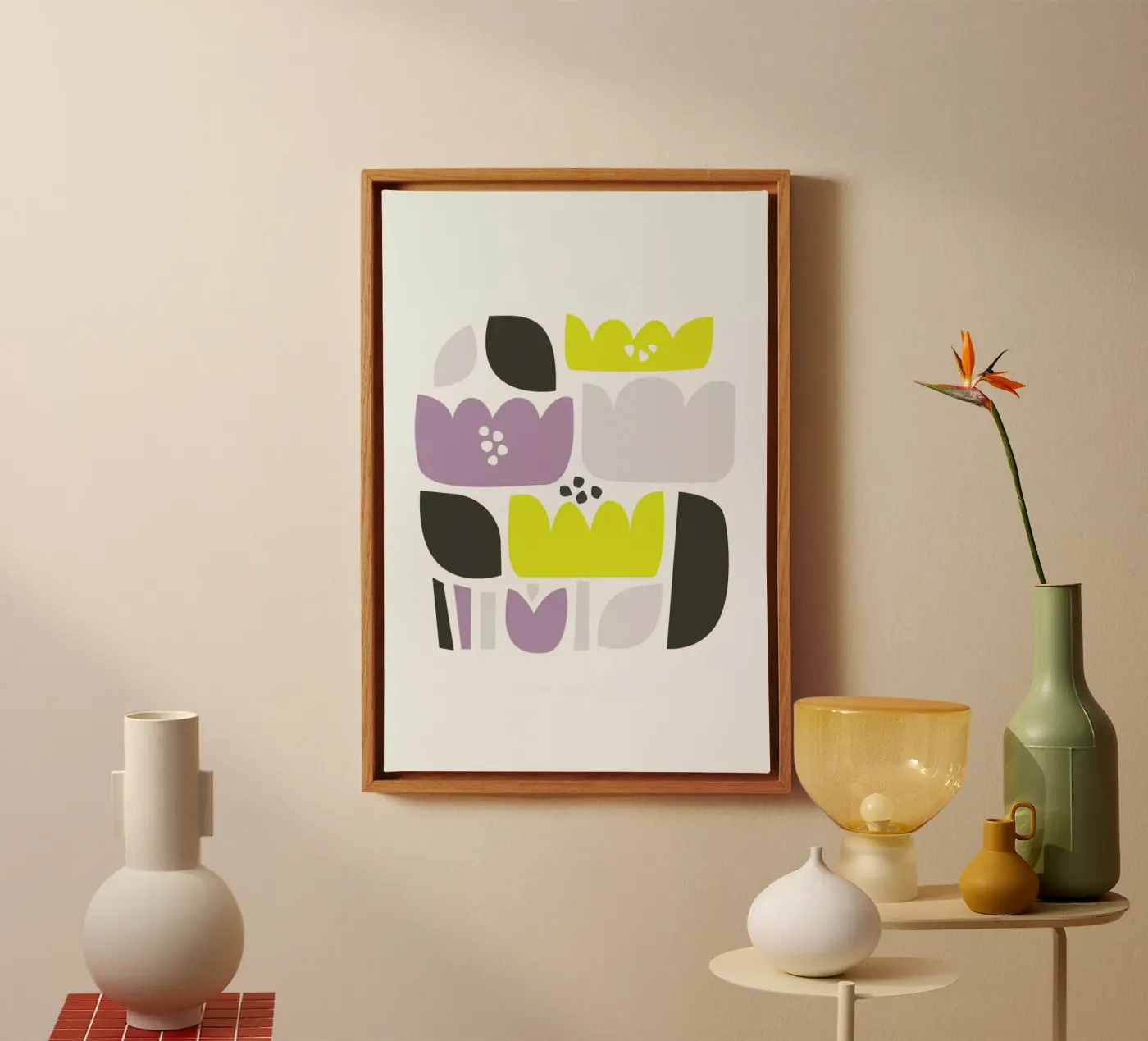 Flower Fields canvas van A Nordic Girl