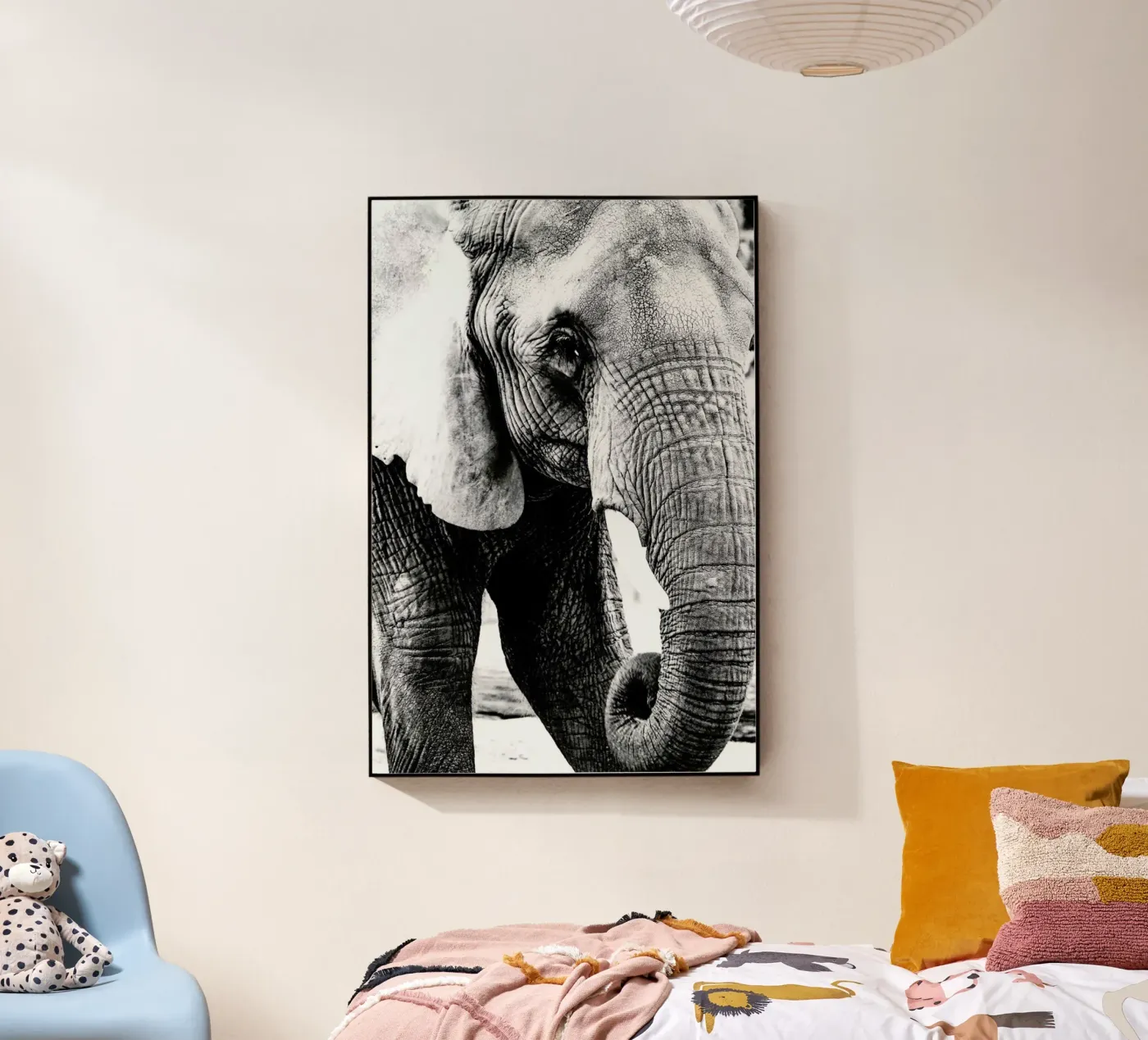Elephant Trunk acryl van Babett Schultze