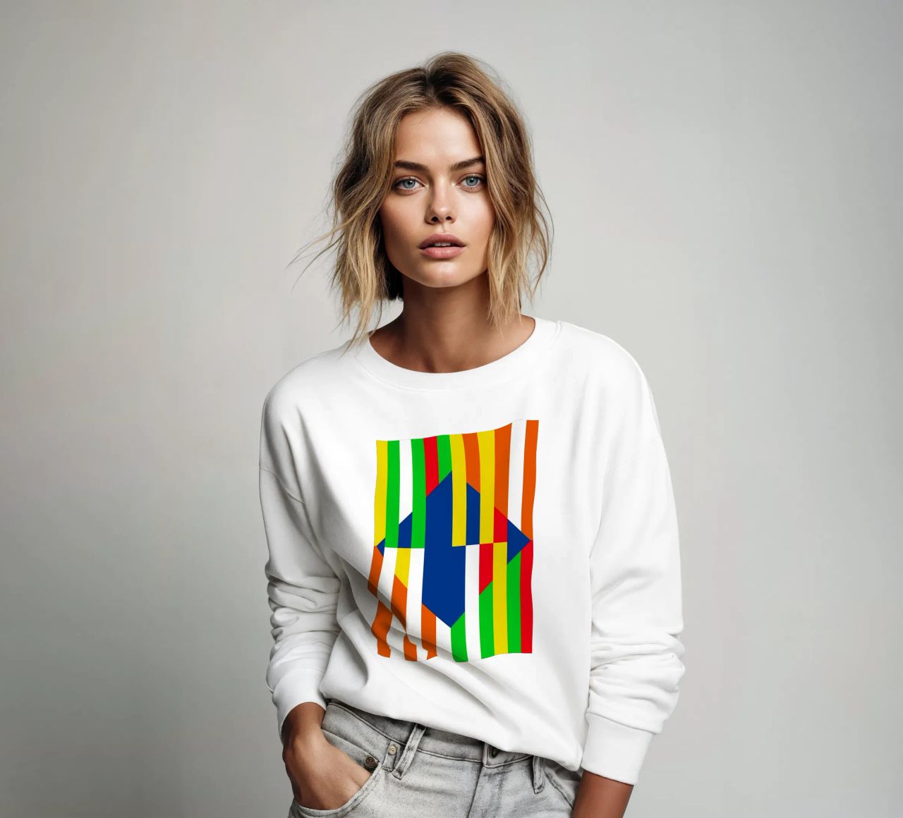 Arte minimale in stile Bauhaus felpa da Caeson