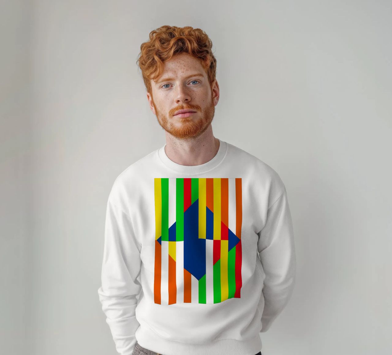 Arte minimale in stile Bauhaus felpa da Caeson