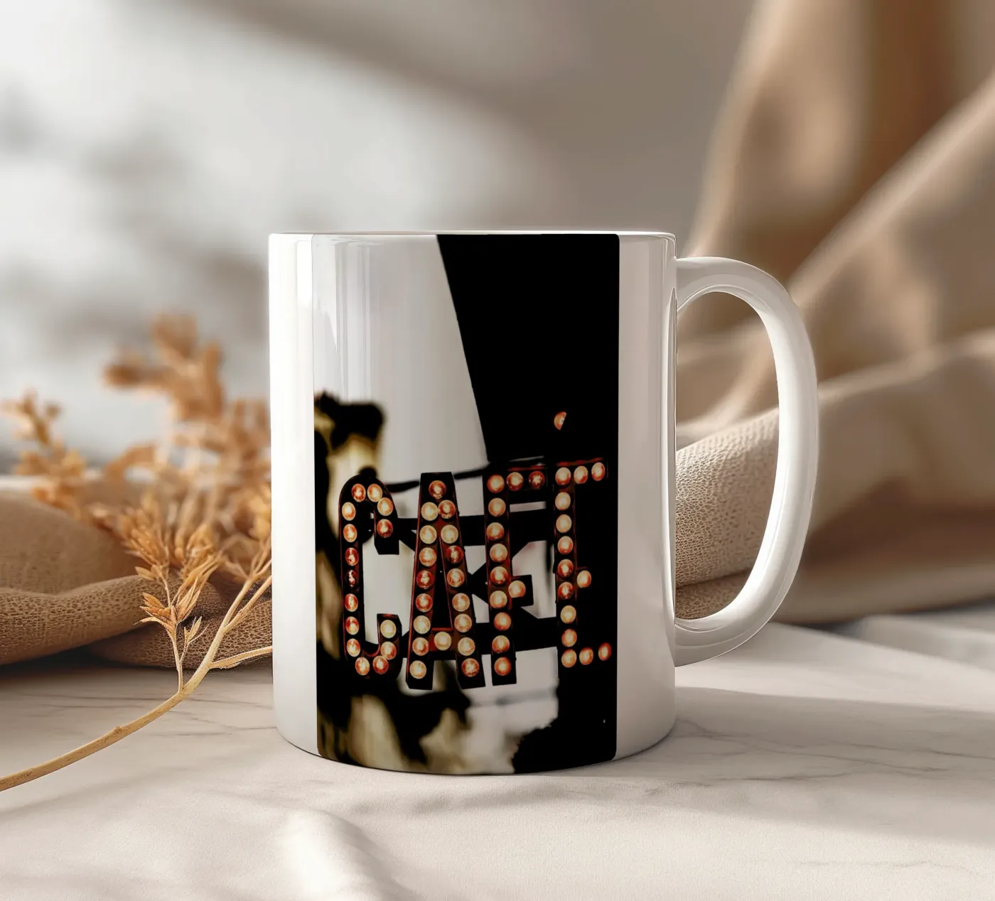 Café ceramic mug by Magdalena Martin Photography