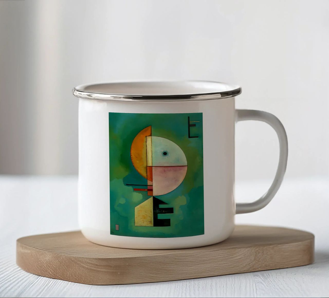 Kandinsky verso l'alto tazza in smalto da Karraker
