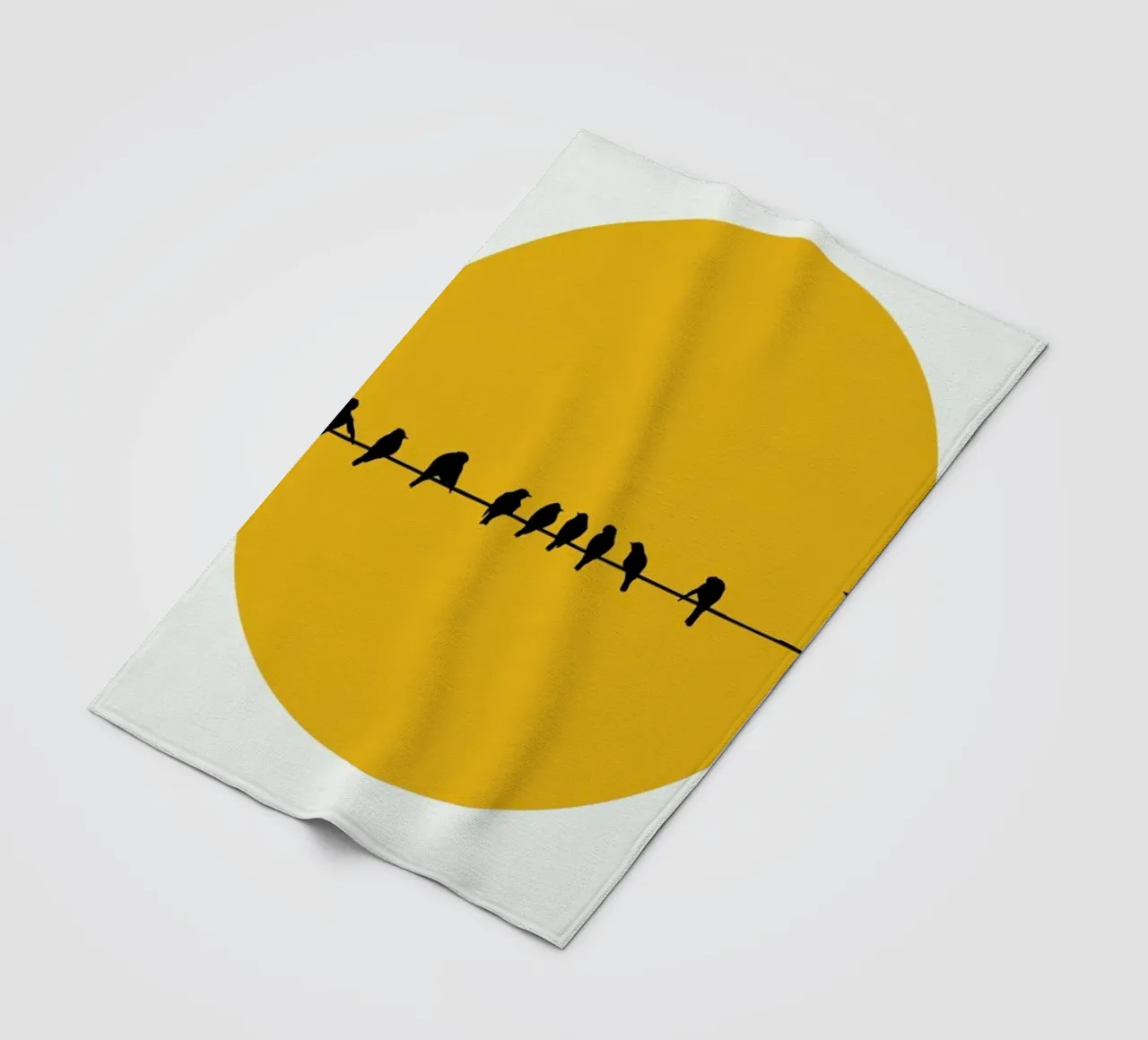 Bird Family fleece blanket by Kubistika